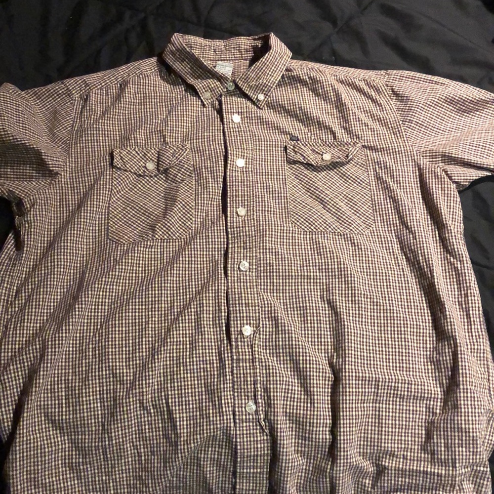 Men’s obey flannel button down L